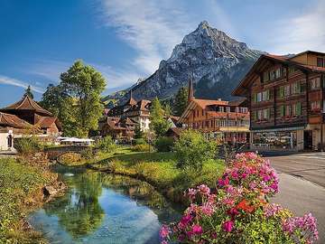 Alpine landscape. jigsaw puzzle online