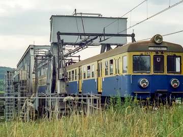 Train on the bridge through Regalica online puzzle